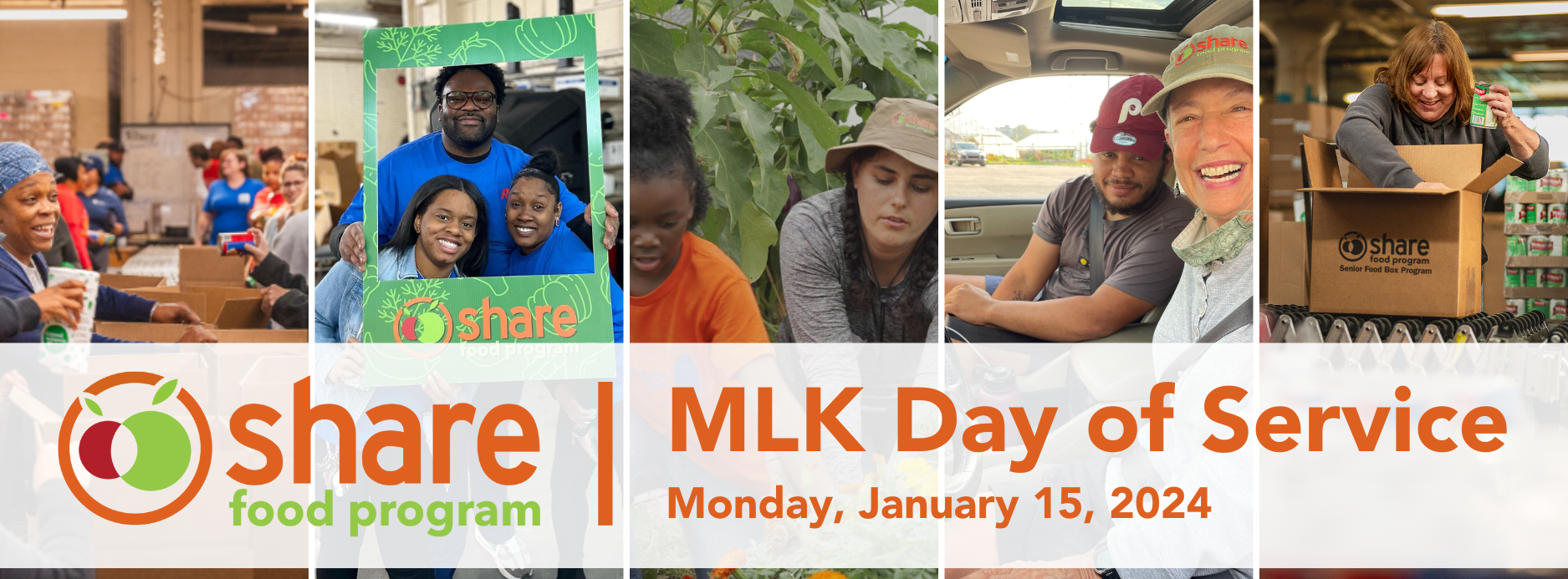 Share Food Program Volunteer with Share, Honor Dr. King's Legacy on